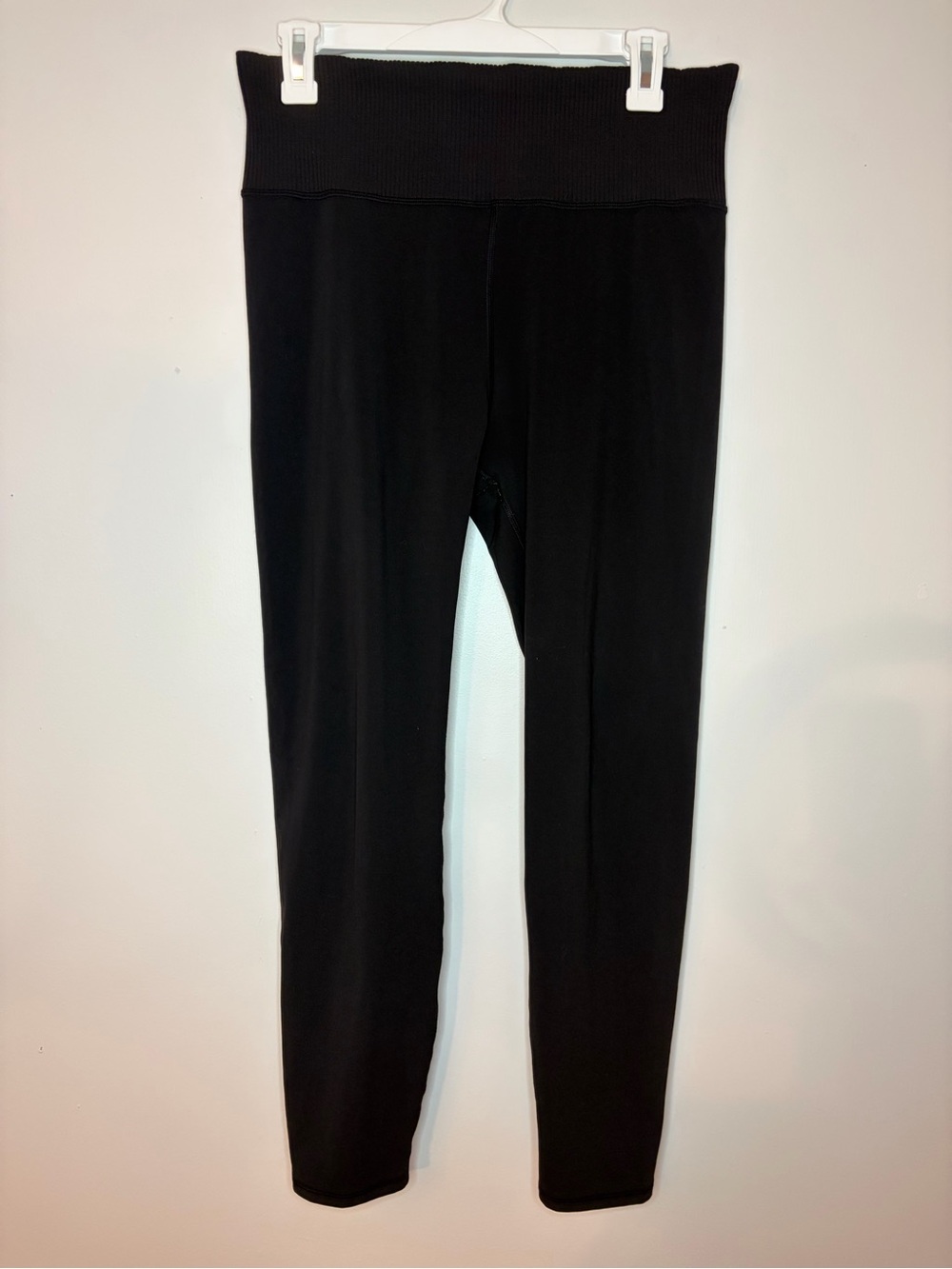 Vuori Studio Rib Leggings Black XL High Rise Full Length Yoga Workout Pants